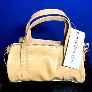 NWT Madden Girl Toupe Faux Crocodile Skin Purse